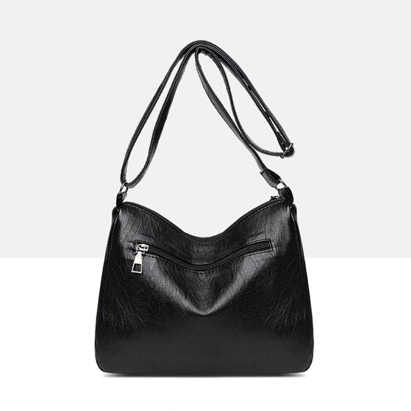 PU kožená taška přes rameno Ženy Kauzální Luxusní kabelky a peněženky Dámská Designová taška Hobos Malá značka Crossbody kabelky