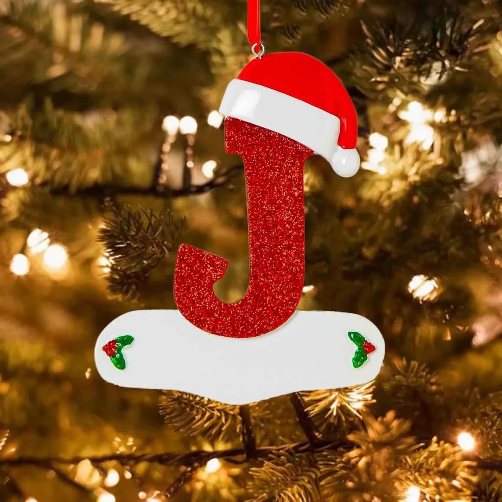 DIY Christmas Tree Decoration, Letter Pendant, 26 Letters, Home Holiday, Xmas Ornament, New Year, Nativity Decoration