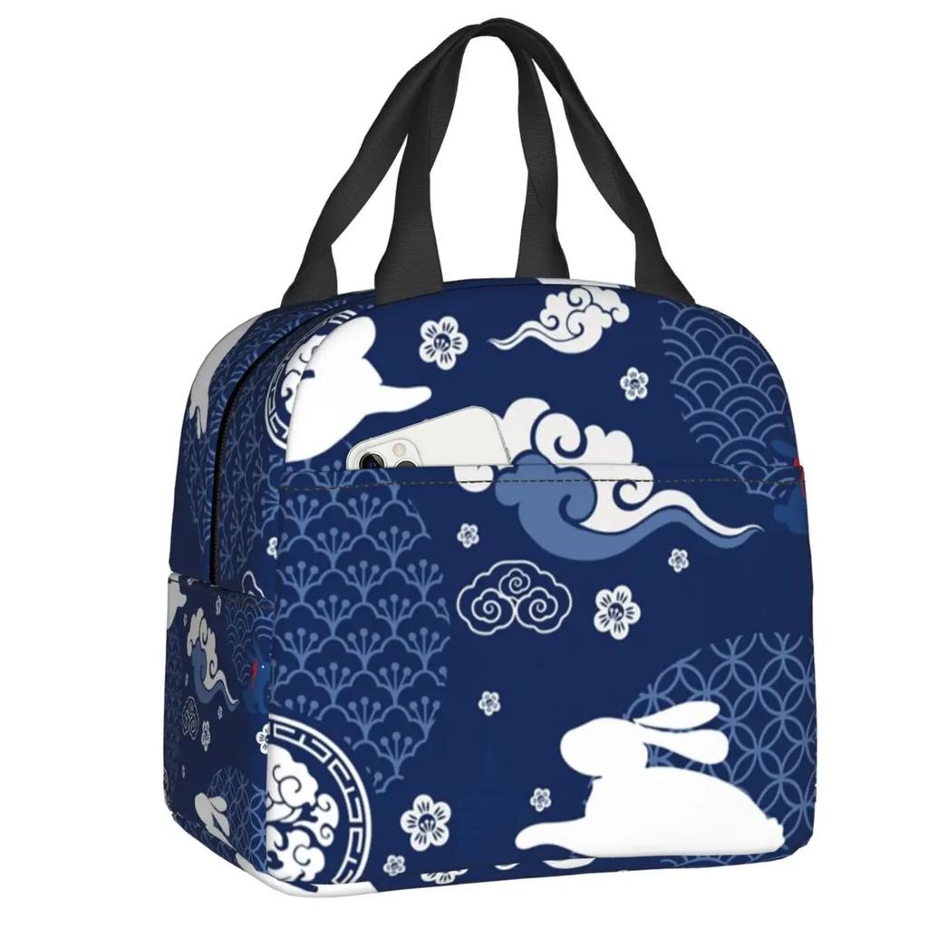 The Untamed WangXian Bunny Insulated Lunch Bags for Women Mo Dao Zu Shi Resuable Cooler Thermal Bento Box Outdoor Camping Travel