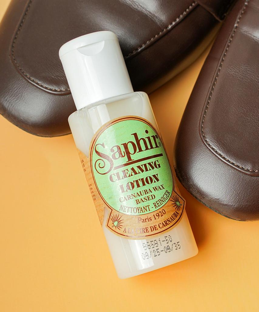 Saphir Leather Cleaning Lotion 50Ml Bag And Shoe Stain Remover Cleaner