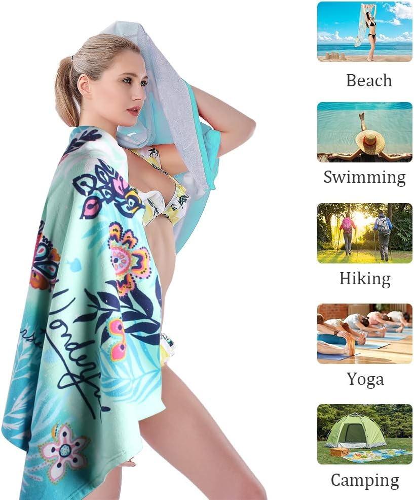 1 Stück Strandtuch mit Meeres-Tieren Muster für Freunde Geschenke Handtuch Schnelltrocknendes Handtuch Für Bad Yoga Tourismus Strand GYM Camping Schwimmen