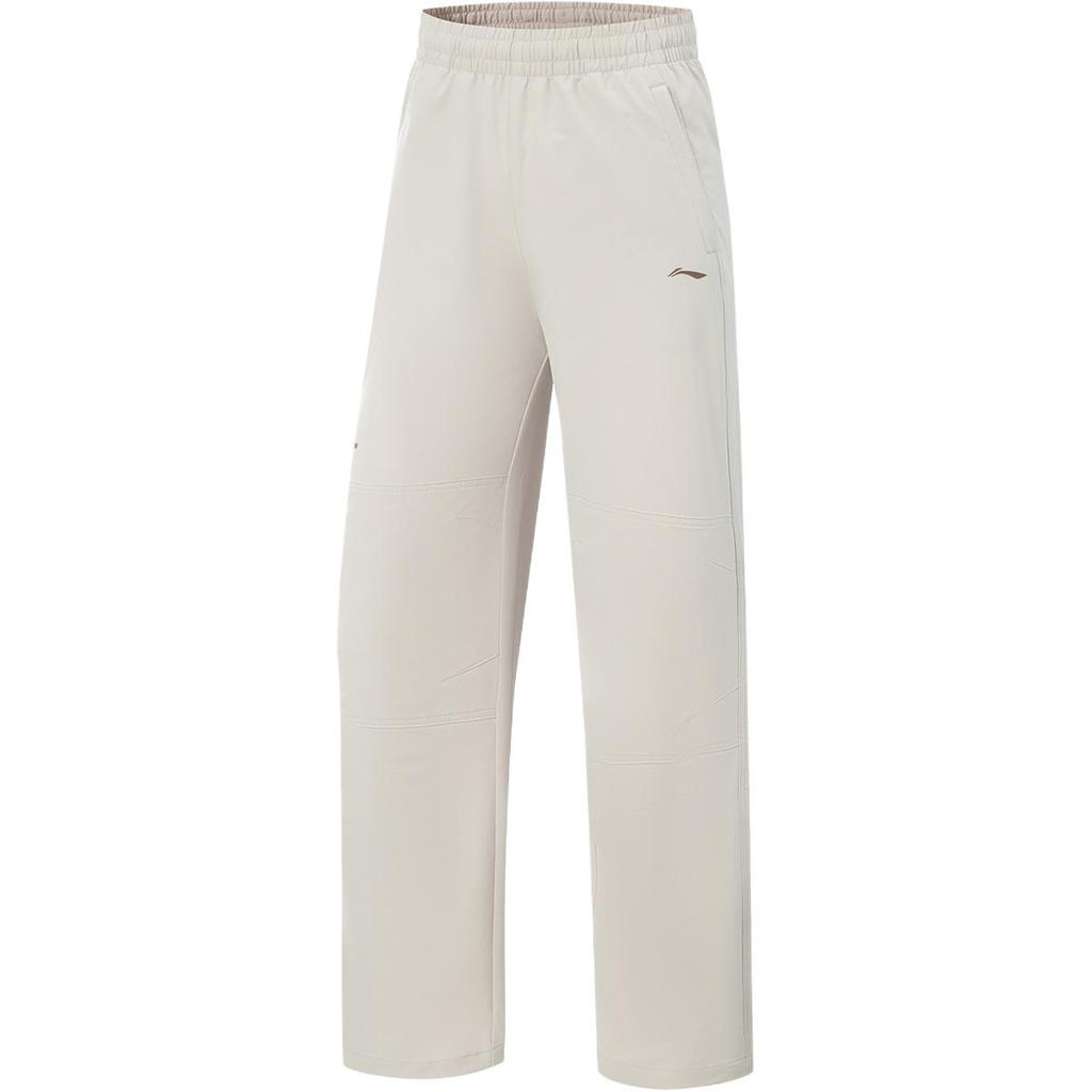 Li Ning Fitness Series Logo Letter Comfortable Versatile Casual Pants Women Bottoms AYKV898-3