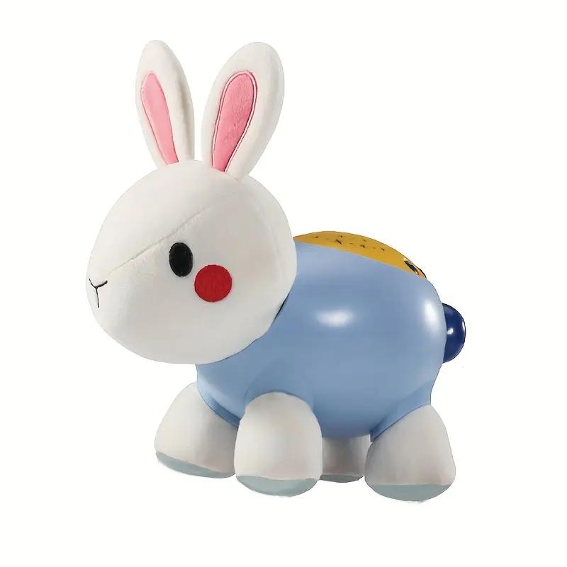 Rabbit Lion Sleep Soothing Toy, Companion Doll, Room Night Light, Soothing Music, Parent-Child Time