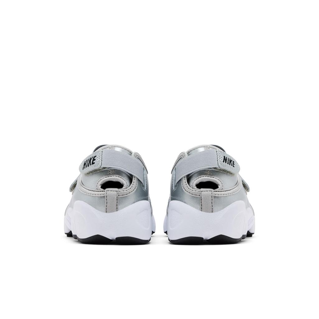 Nike Womens Air Rift Premium 'Metallic Silver Sail' (women's Sizes) Metallic Silver / Sail / Black Casual Shoes HM5737 003