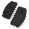 Universal Eagle Motorcycle Footrests - Black (Front & Rear)