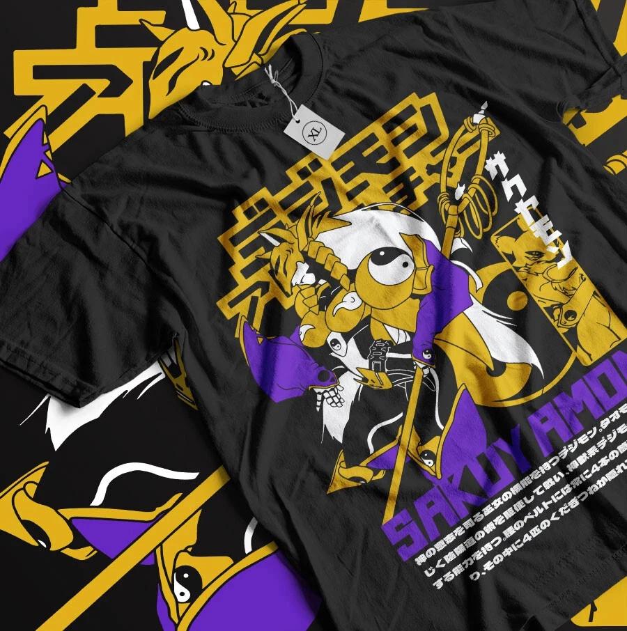 TShirt Graphic Shirt Anime Unisexga Otaku TShirt Anime Unisexga Black Shirt S