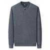 Men's Solid Color Fleece-Lined Sweatshirt, Winter Stand-Up Collar, Long-Sleeve Casual Base Layer.