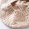 Autumn and winter new cashmere blended twist beret dome men's and women's cashmere beret