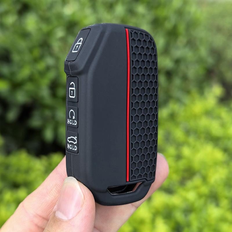 Silicone Car Remote Key Case Cover For KIA KN Sportage R Stinger Sorento Ceed Cerato Forte Niro Soul Telluride GTLine Accessory