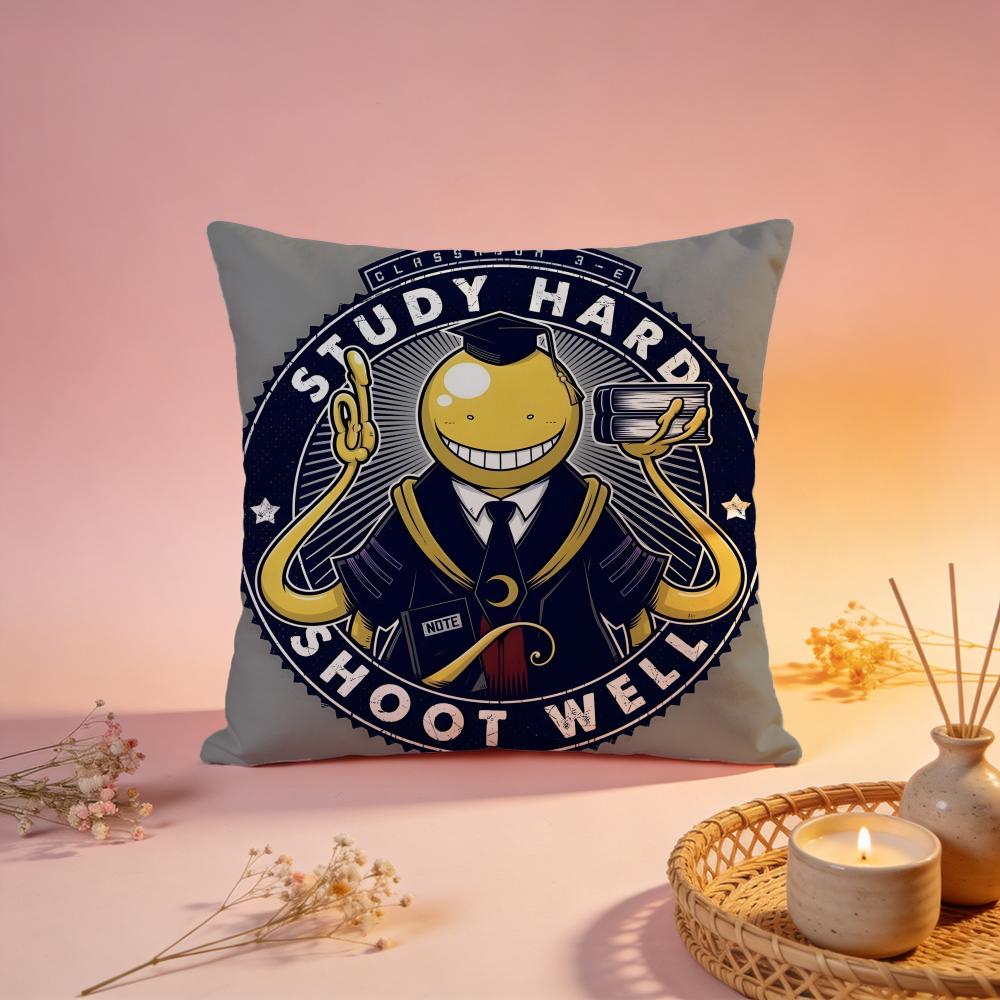 Trendy AAssassination Classroomed Cushion Cover Comfortable Durable Pillow Cover MultiScene for Home Office Car Sofa