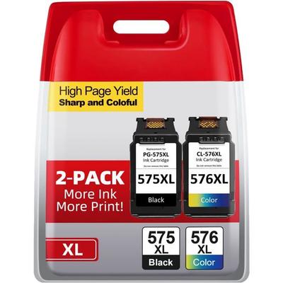 Cartouches d'Encre - SPIELSTABIL - PG-575XL CL-576XL - Compatible Canon - 450 pages - 400 pages