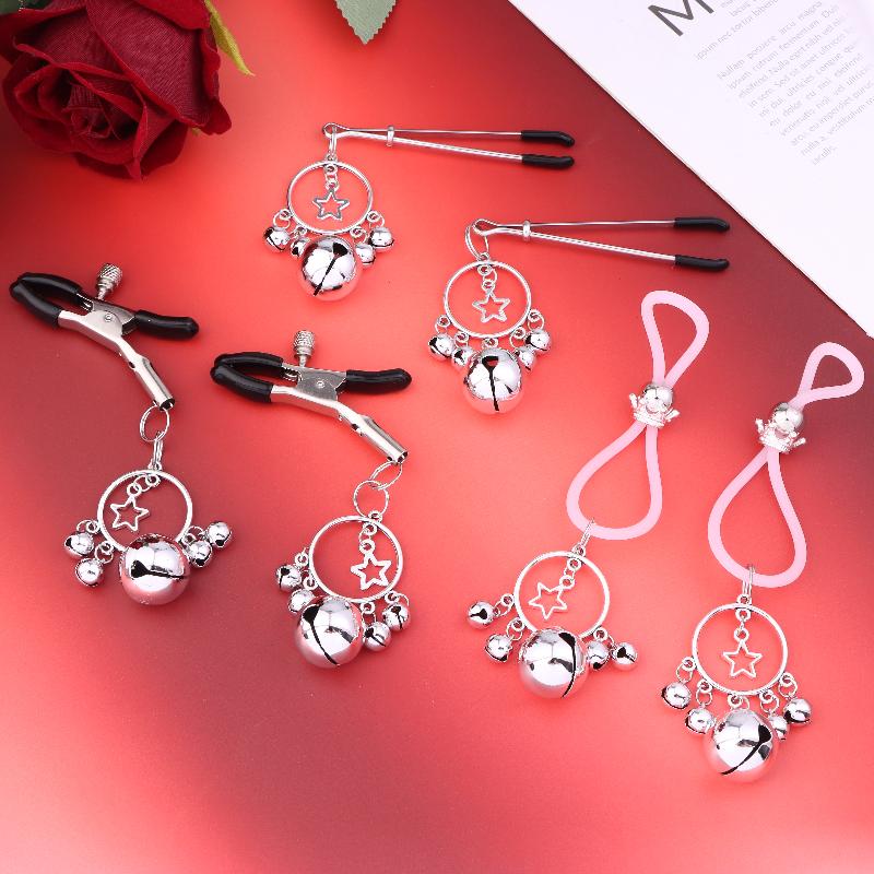1 Pairs Breast Clip Female Clitoris Clip Couple Sex Toy Massage Stimulation Adult Nipple Training Tool