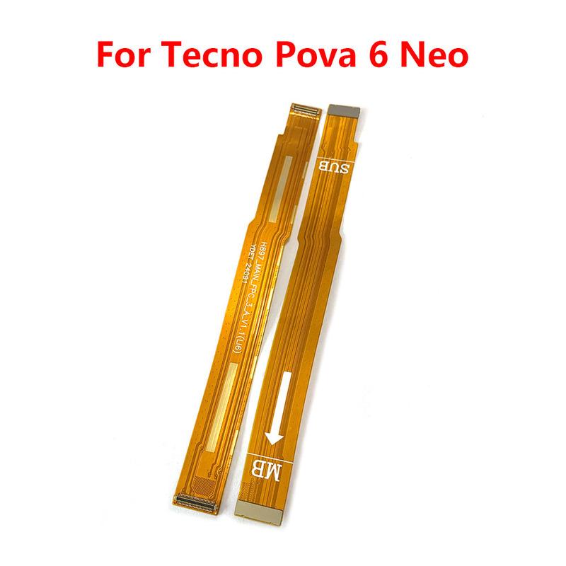 For Tecno Pova 6 Neo MotherBoard Connect LCD Display USB Charging Mainboard Flex