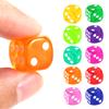 10/50pcs Transparent Dice 14mm Acrylic Interactive Game Tool for Party Friends Family Gathering Board Activity Supplies XJM