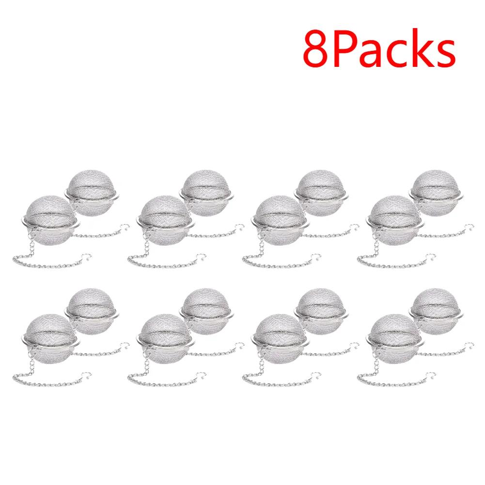 1-20PCS Tea Infuser Stainless Steel Mesh Tea Ball Filter Squeeze Tea Leaves Spice Seasoning Herb Mesh Strainer Kitchen Teaware