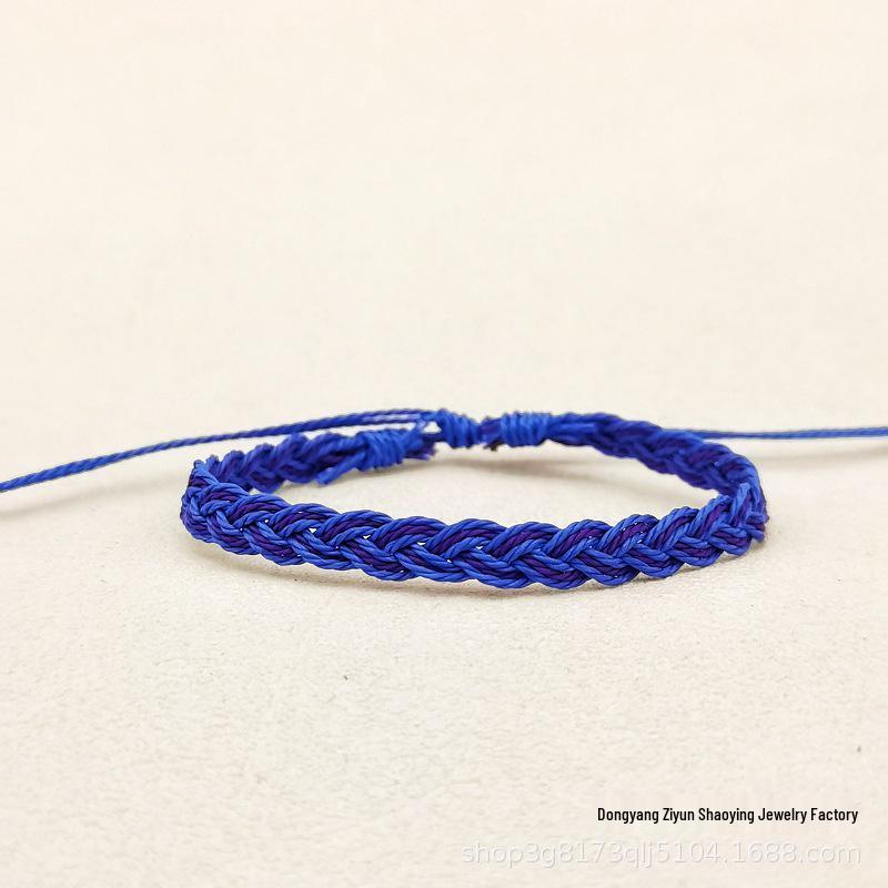 Buntes wasserdichtes handgefertigtes gewebtes Baumwoll-Leinen-Armband - Künstlerischer Waldstil für Paare