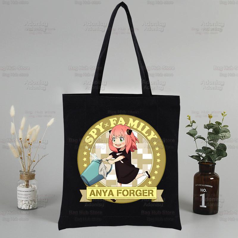 Spy X Family Anime Canvas Tote Bag - Harajuku Style Shoulder Bag for Students & Shopping