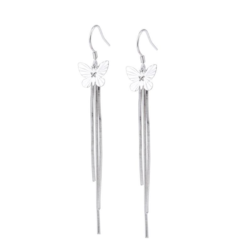 Korean Version of Fashion Temperament Trendy Retro Butterfly Earline Earrings