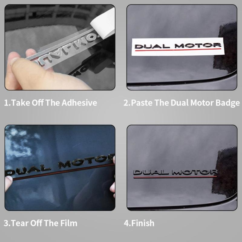 "English Letter" Pattern Waterproof Vinyls Sticker for Vehicle Exteriors Decoration Automobiles Rear Tail Label