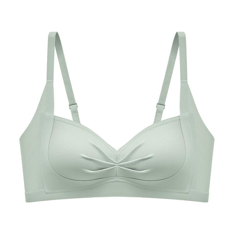 Xia's New Thin Triangle Cup Without Steel Ring Gathers Sexy Underwear, Adjusted Type, Seamless, Comfortable and Breathable Women's Bra