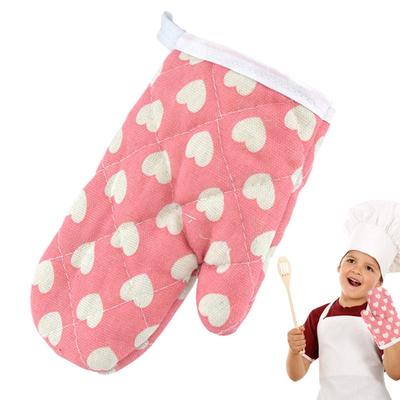 Mănuși de cuptor pentru copii cu model imprimat drăguț, rezistente la căldură, mănuși de gătit anti-opărire, mănuși de copt, mănuși de bucătărie pentru copii, pentru microunde