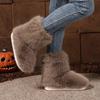 Flat heel warm short snow boots winter new fashion women's boots cotton shoes casual winter boots