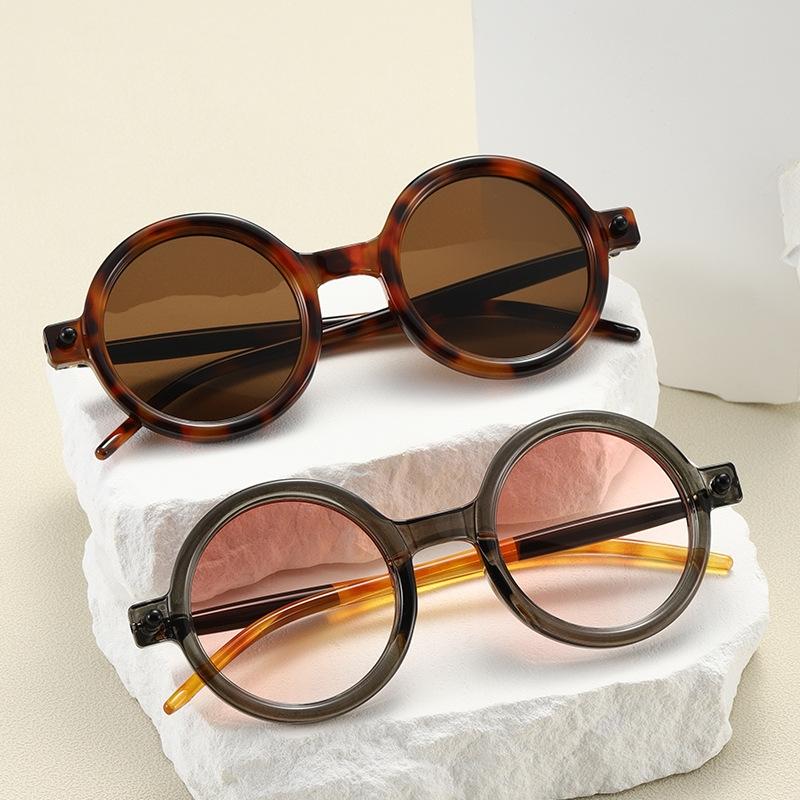 Fashion Round Frame UV400 Sunglasses Women Men Classic Ultralight Sports Eyeglasses Vintage Fashion Ins Style Sun Glasses for Ladies