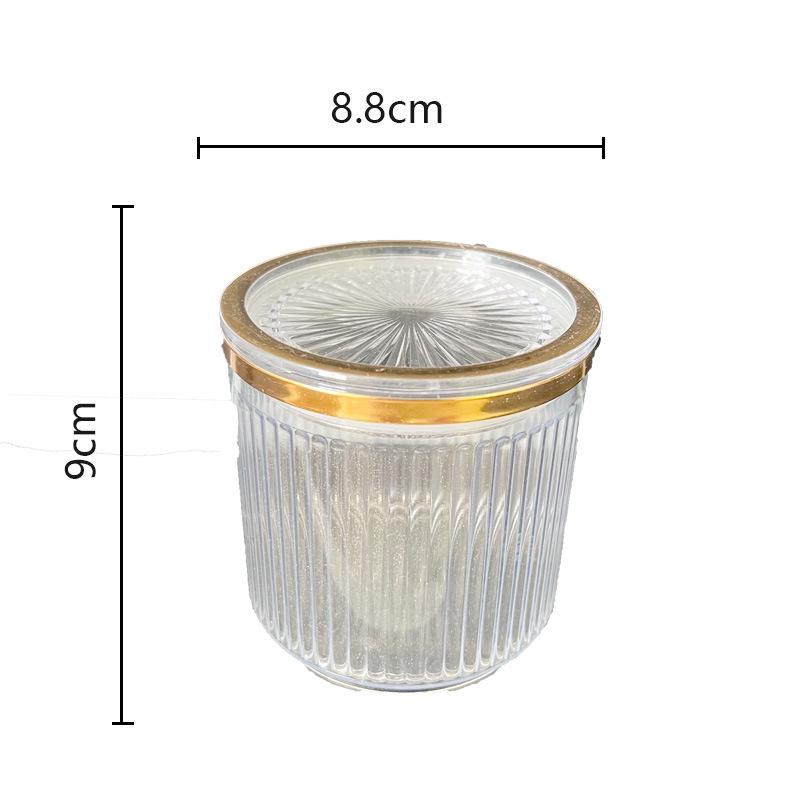 Luxury Cotton Swab & Makeup Storage Box - Dustproof Toothpick & Floss Holder with Bear Design