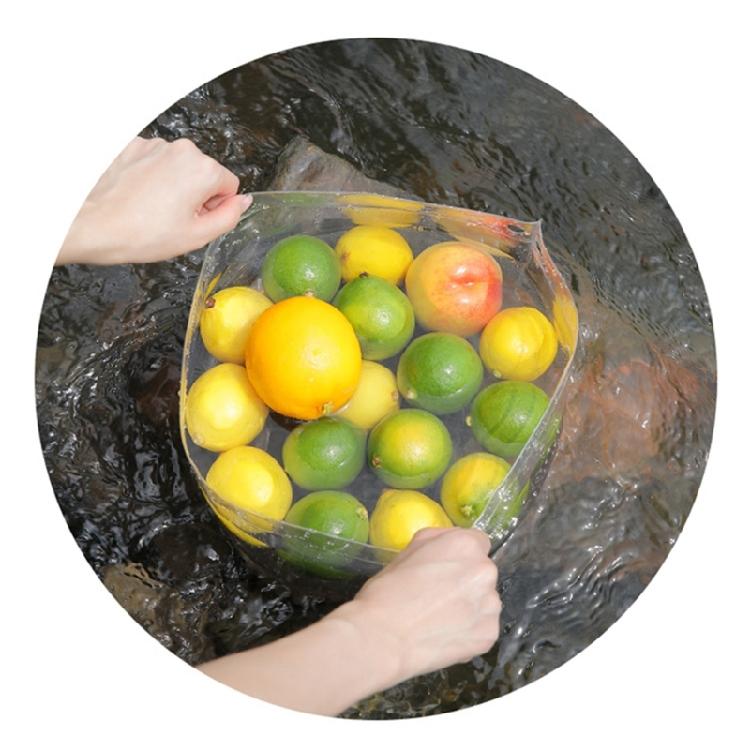 Water Basins Folding Water Bucket Portable Clear Plastic Bucket Space Saving