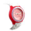 LULU CASTAGNETTE [N2388] - White Pink Silicone Watch 'Lulu Castagnette'