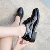Fashion Autumn Spring Women Oxford Shoes Comfort Lady Polish Designer Low-heeled Casual Shoes British Style Women Shoes