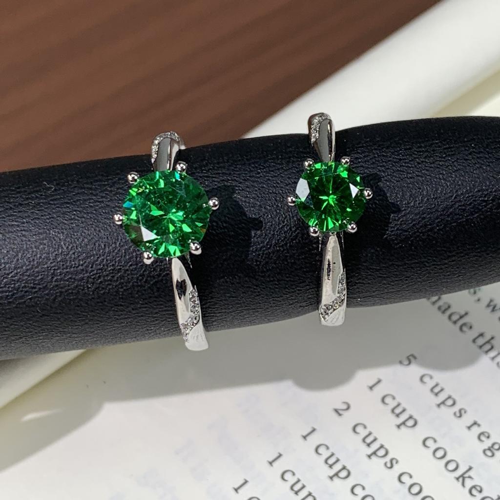 Cultivated Gem Live Adjustable Ring High Sense Fashion Simple Light Luxury Ring