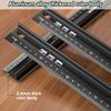 multifunction Aluminum Safe Ruler Aluminum Ruler with Angles Measurement Upgrades for Architects Engineers & Woodworking