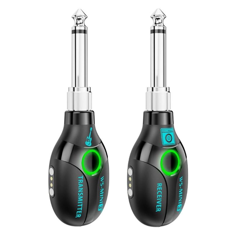 2.4GHz Electric Guitar Accessories Wireless Guitar Transmitter Receiver System for Cordless Amplifier Guitar Cable Jacks