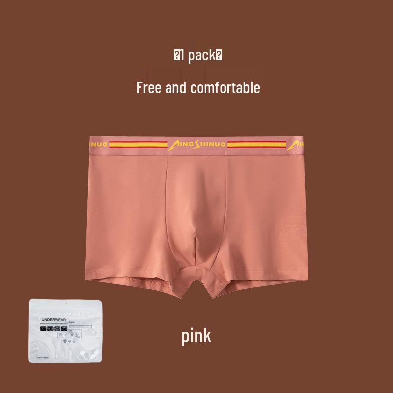 Men's Pure Cotton Comfortable Mid-Waist Boxer Briefs, Breathable & Loose Fit, Youth Plus Size.
