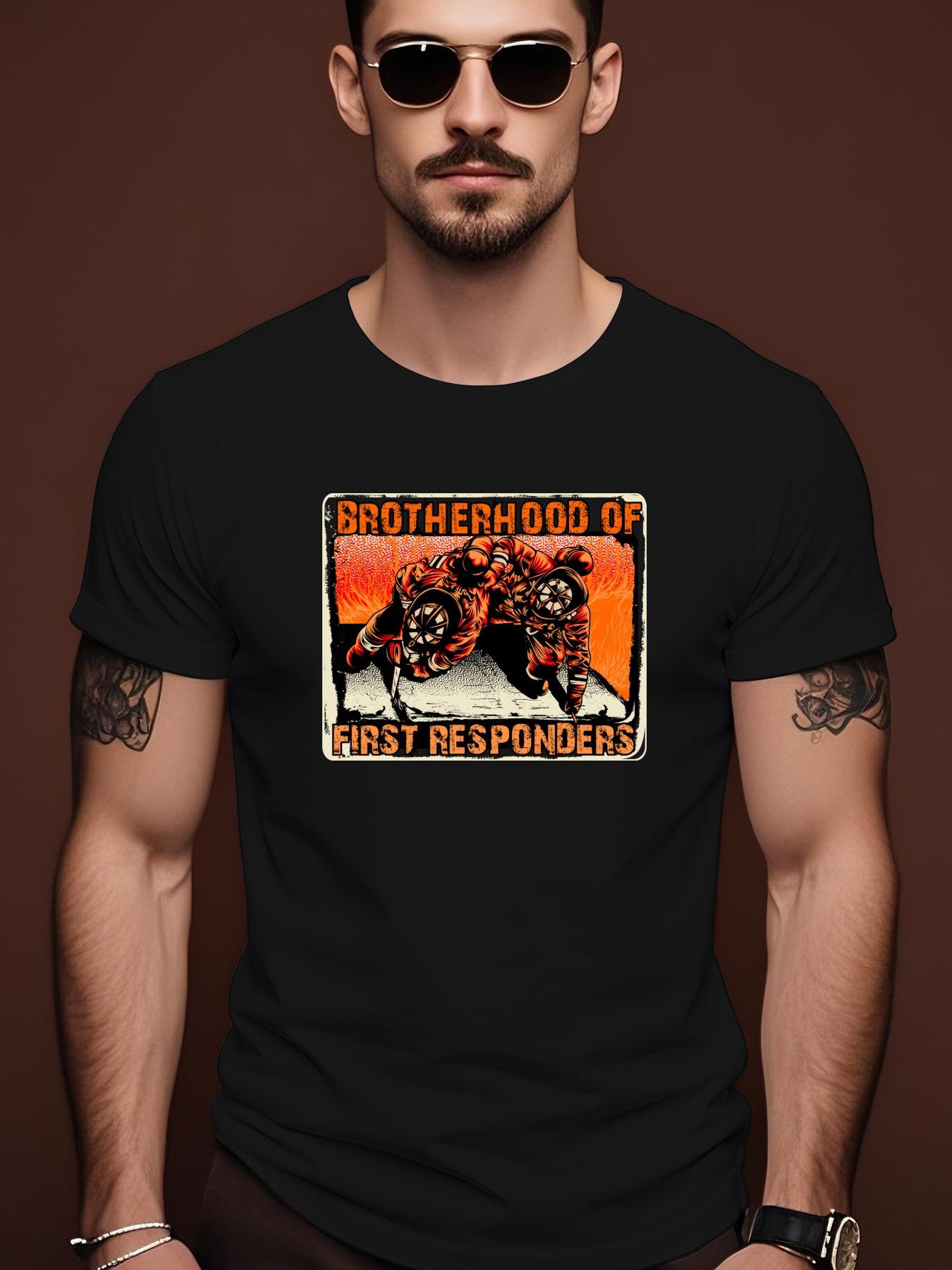 Firefighter Brotherhood First Responder Graphic Tshirt - ... XXXL