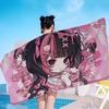 Popular J-Jirai K-Kei Fashion Microfiber Printed Beach Towel Mountain Climbing Yoga Beach Swimming Running Absorbent Soft Towel