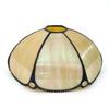 Retro lamp cover Feather Design 8" Yellow Stained Glass Lampshade - Perfect for Table, Floor Lamps & Chandeliers