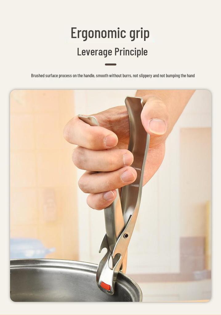 304 Stainless Steel Silicone Non-Slip Anti-Scald Bowl and Plate Lifter