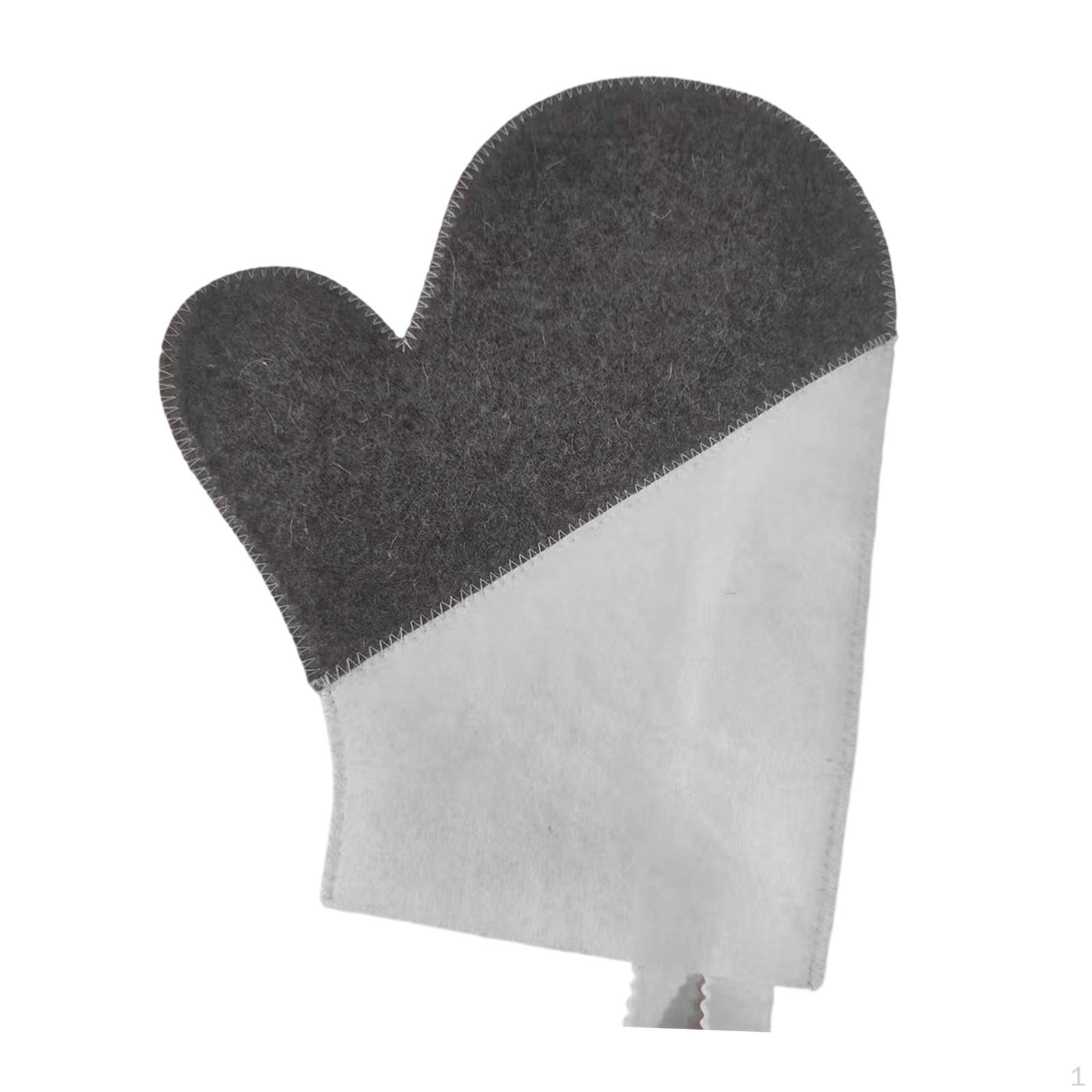 

Дышащий аксессуар для сауны с водопоглощением для мужчин и женщин, серый войлок, термостойкий, Gray and White Glove