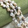 1String, Multicolor Natural Freshwater Pearls, Handmade Baroque Pearl Beads for Jewelry Making DIY Crafts (Beads 5-6mm, Length 36cm)