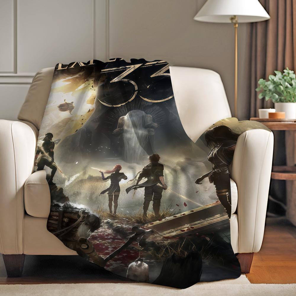 Adventure game E Expedition 33 Blanket For Sofa Office Bed Plane Travel Sleep Read Relax Camping Soft And Warm