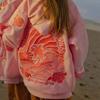 Pull à fil avec imprimé Hibiscus Hawaïen Tendance Mode Pull à capuche Haut