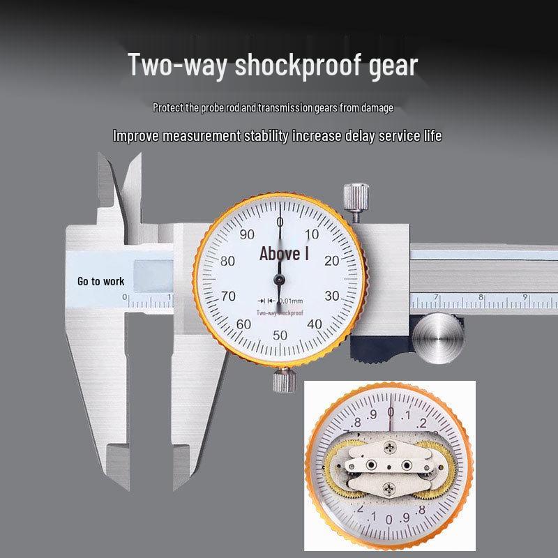Shangong Stainless Steel Dial Vernier Caliper 0-150mm High-Precision, 300mm