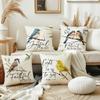 Magpie Pattern Home Decor Pillowcase Bedroom Living Room Sofa Decoration Polyester Cushion Cover with Zipper