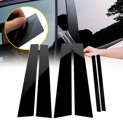 Glanssvart Bilfönster Stolpe Klistermärke Dekor List Film Passar För Honda Accord 2008-2012