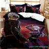 Anime King Of Fighters KOF Bedding Set Boys Girls Twin Queen Size Duvet Cover Pillowcase Bed Kids Adult Home Textileextile