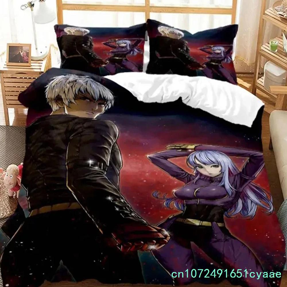 Anime King Of Fighters KOF Bedding Set Boys Girls Twin Queen Size Duvet Cover Pillowcase Bed Kids Adult Home Textileextile