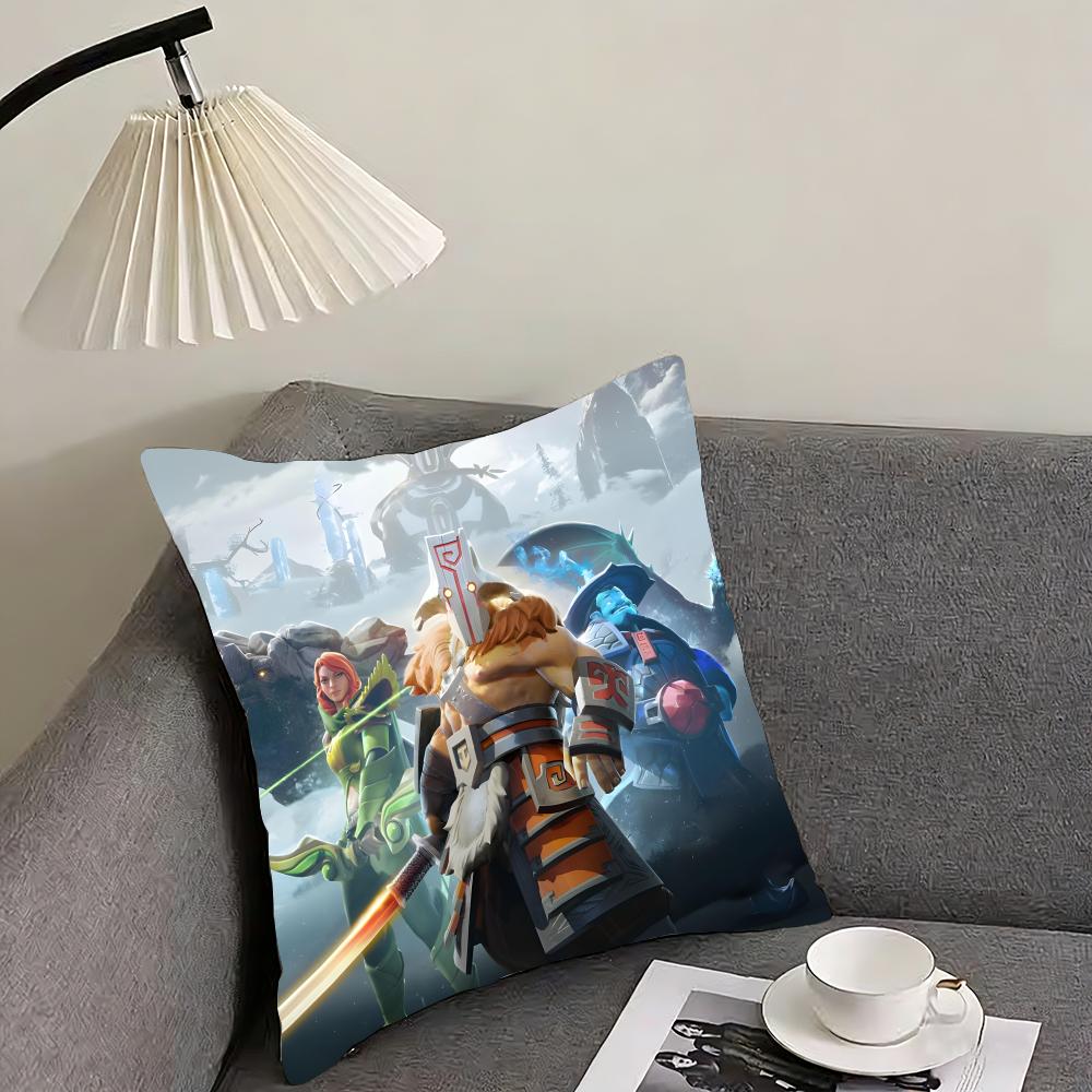 

CCool DotaA 2 Game Cushion Cover Pillowcase Ultra Soft Skin Friendly Fabric Cloud Like Comfort Concealed Zipper 30x30cm