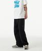 URBANAGE One-Pleat Wide Sweatpants_Black